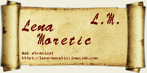 Lena Moretić vizit kartica